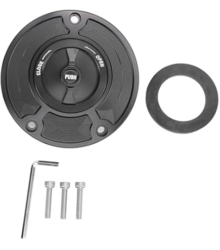 Amazon.com: XKMT-Black Keyless Gas Cap Twist Off Aluminum Racing